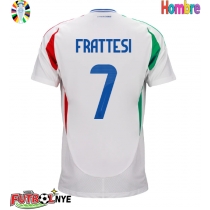 Camiseta Italia Davide Frattesi #7 Visitante Equipación Eurocopa 2024 manga corta